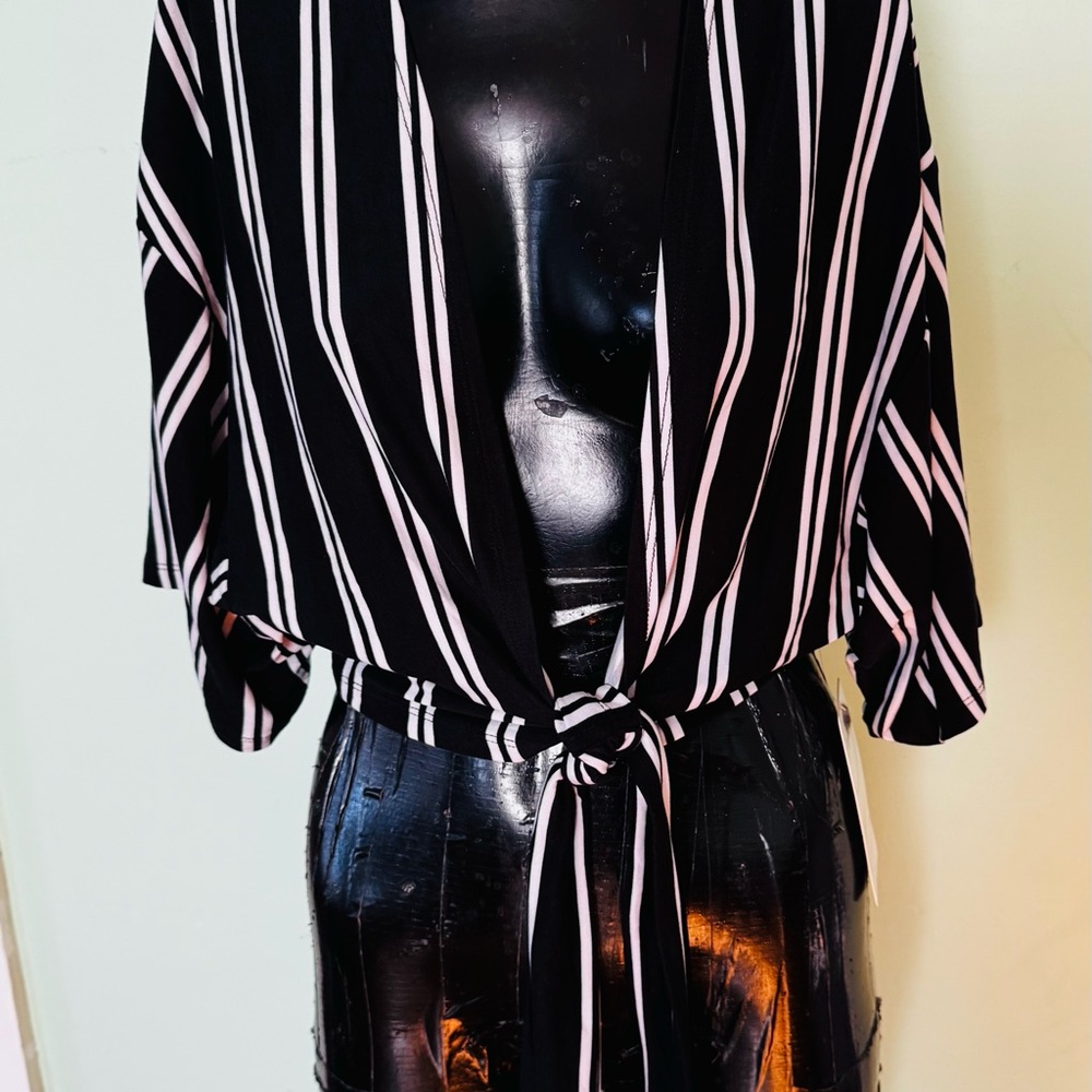 Full Circle Trends cropped tie front cardigan
